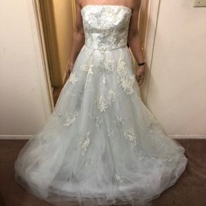 Monique Lhuillier Mint Evening Gown Size 2